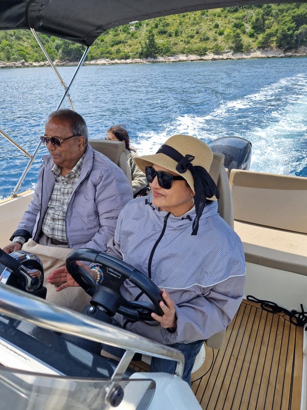 Captain Ivan founder Dubrovnik Boat Yacht Rentals on the dock