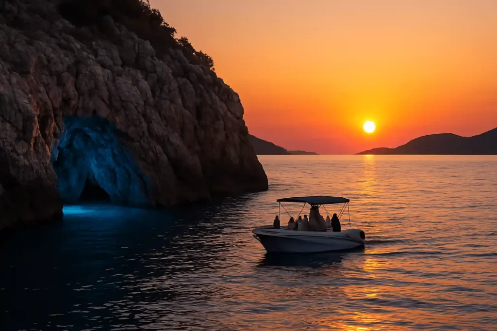 Blue Cave Sunset Experience